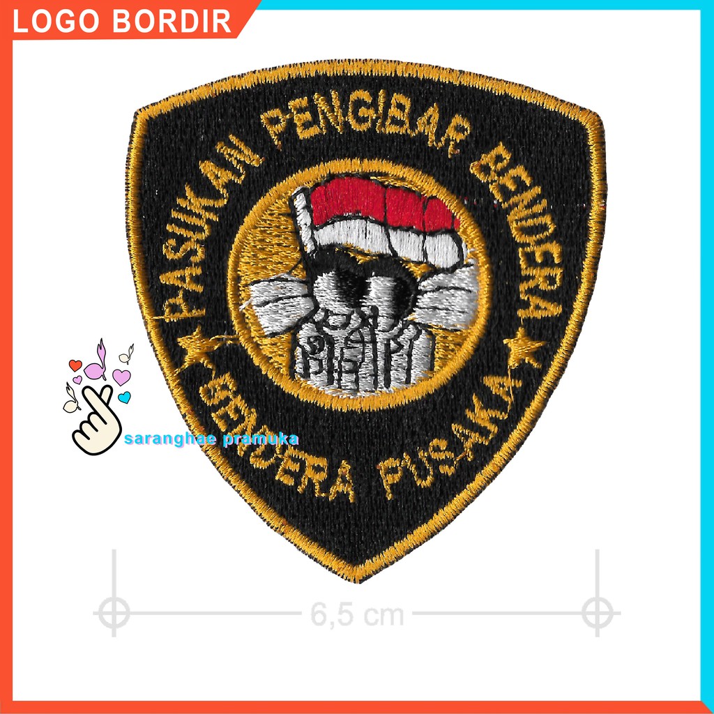 Bedge Bet PASKIBRA Pengibar Bendera Logo Atribut Emblem Patch Patches