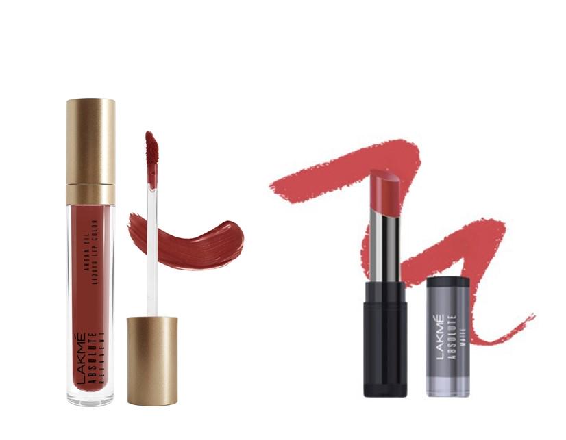 Lakme Absolute Argan Oil Liquid Lip Matte Dolce Vita + Lakme Absolute Lipstik Berry Punch