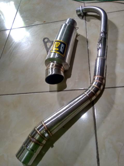Knalpot racing rcb kolong Jupiter z Vega r karisma supra125 Revo grand C70 Blade dll-1