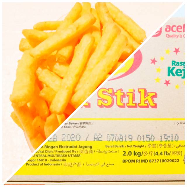 

Stik stik Tes rasa keju, 250gr