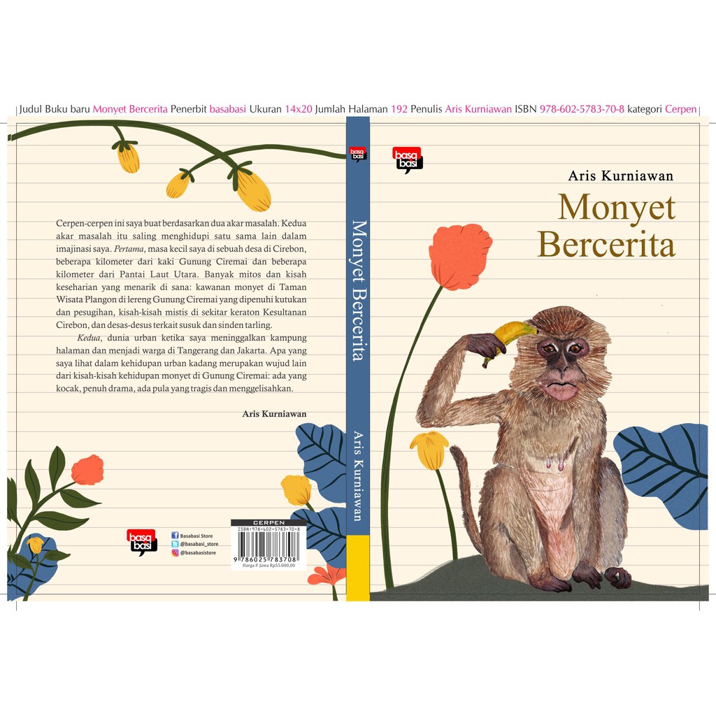 

Buku Monyet Bercerita Kumcer Karya Aris Kurniawan