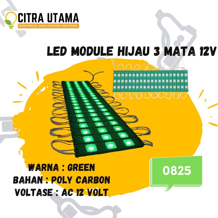 LED MODULE 3MT[GREEN] ROHS K0825