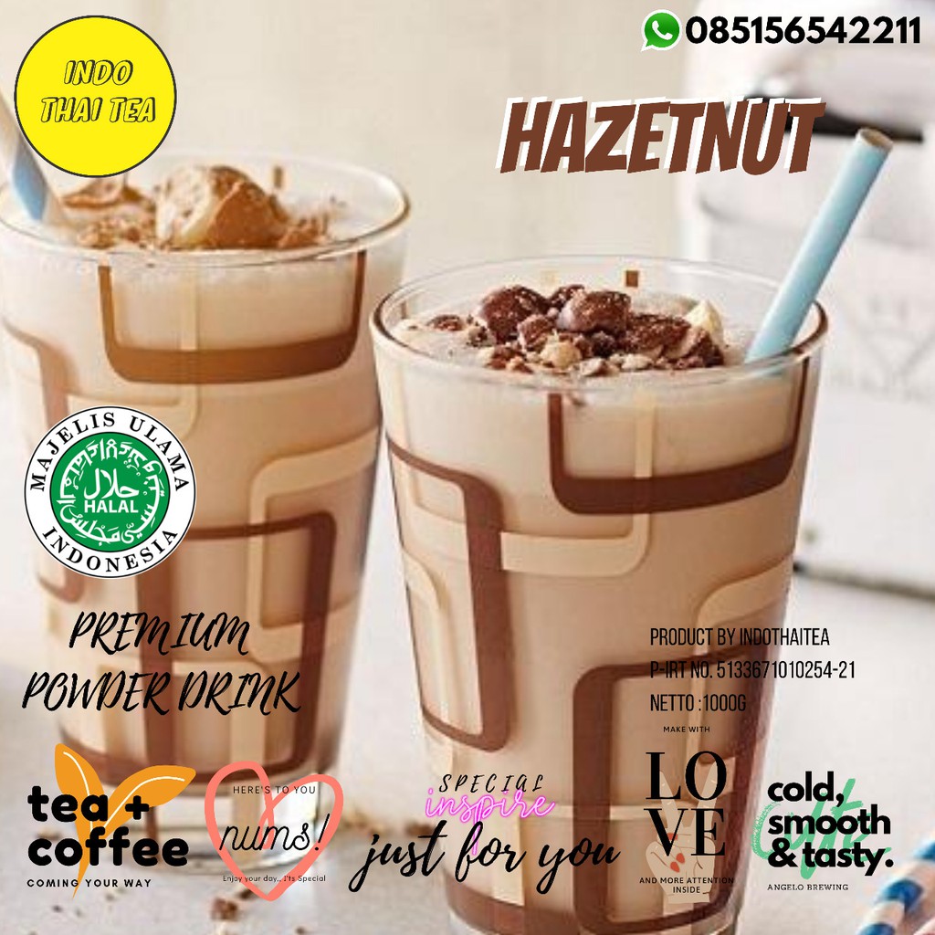 

Bubuk Minuman Coklat rasa Hazelnut 1Kg / Choco Hazelnut / Nyoklat Hazelnut Choco Powder