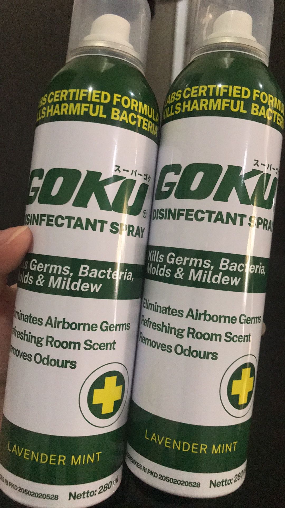 Goku Disinfectant Spray 280 Ml Twinpack