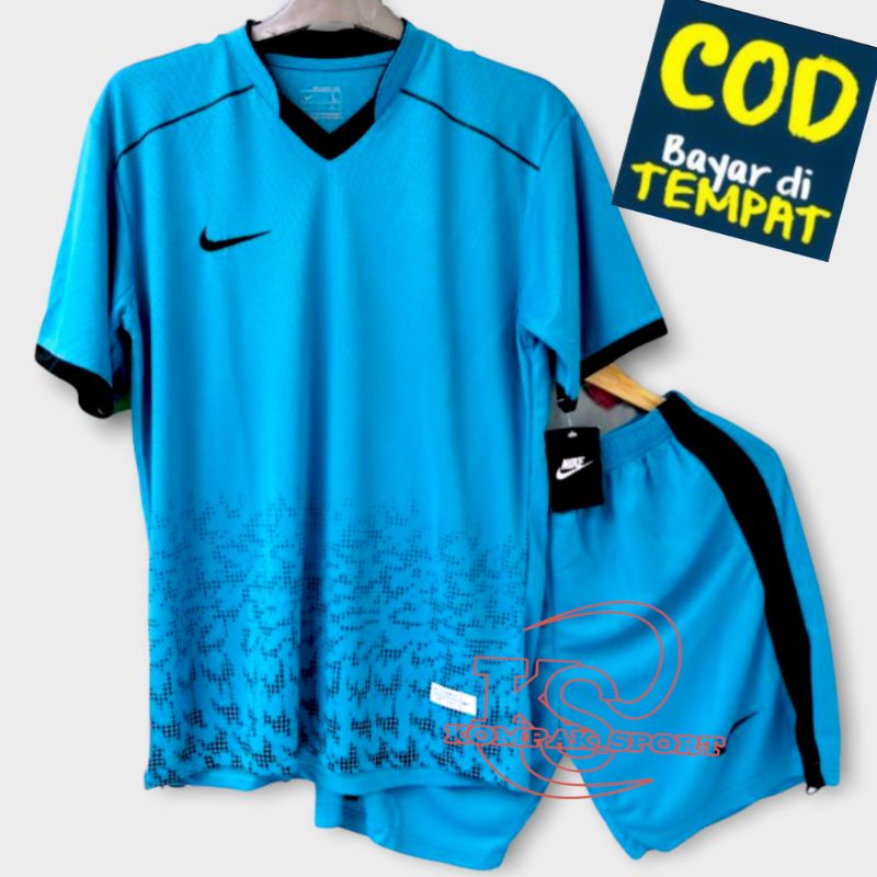 NK: jersey olahraga remaja dewasa cewek cowok baju sepak bola futsal voli tenis badminton Volley Bermotif Bintik