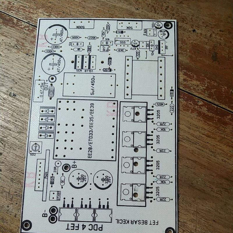 Jual PCB pdc 4 mofet kecil atau besar.fiber pwm tl494 | Shopee Indonesia