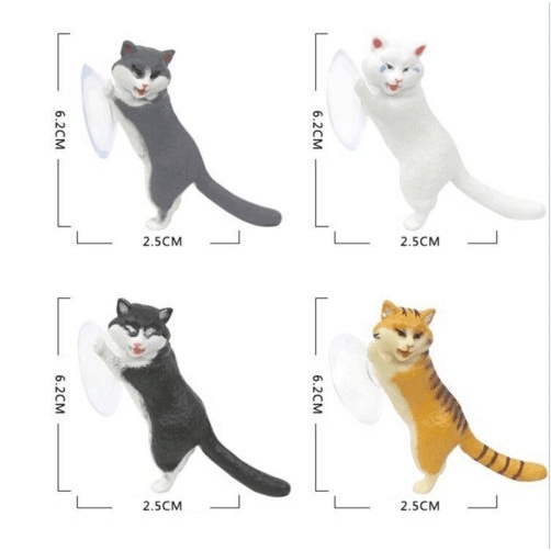 Stand Holder Smartphone Bentuk Kucing Lucu Dengan Kop Perekat