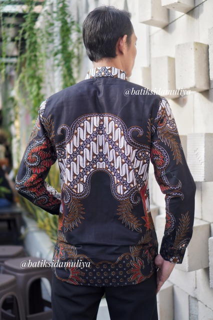 Sidamuliya Batik Kemeja Pria Slimfit Premium Paradina Lengan Panjang