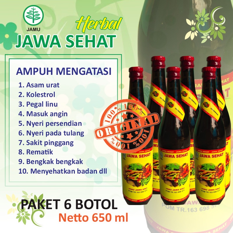 

PAKET 6 - JAMU HERBAL JAWA SEHAT ASLI ATASI ASAM URAT PEGAL LINU