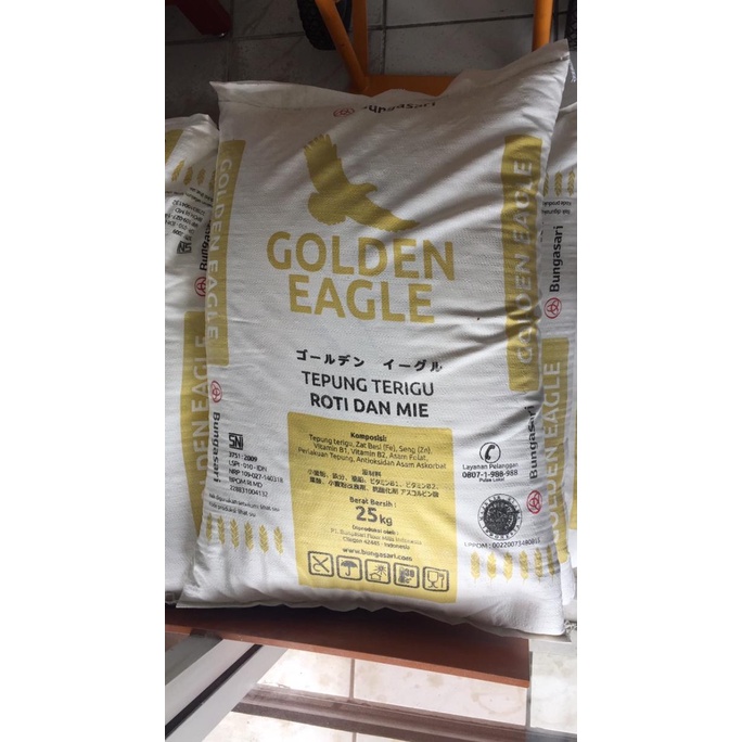 

Tepung Terigu Golden Eagle 25kg Protein Tinggi. Ojek Only