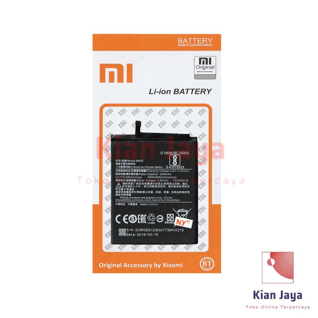 Baterai XiaoMi Mi 8 BM3E Original OEM Batre Batrai Battery Hp Mi8 BM 3E Ori