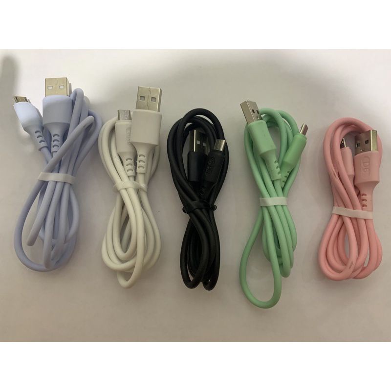 KABEL DATA MACARON MICRO USB / TYPE C FASH CHARGING WARNA WARNI