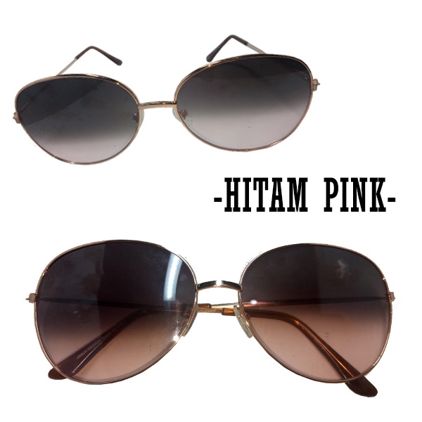 [Bayar Di Tempat]Kacamata Hitam Pria / Wanita Model Klasik Aviator Lensa Bening Frame Metal / kacamata fashion modern / kacamata gaya model terbaru