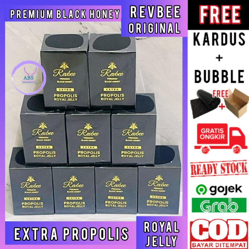 

Madu hitam mahoni Revbee premium black honey extra propolis royal jelly | premium black honey propolis royal jelly | madu murni pahit