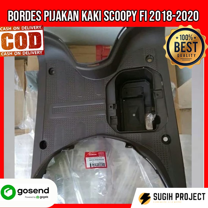 Bordes Pijakan Injakan Kaki Step Floor Dek Atas Scoopy FI 2018 2019 2020 non original