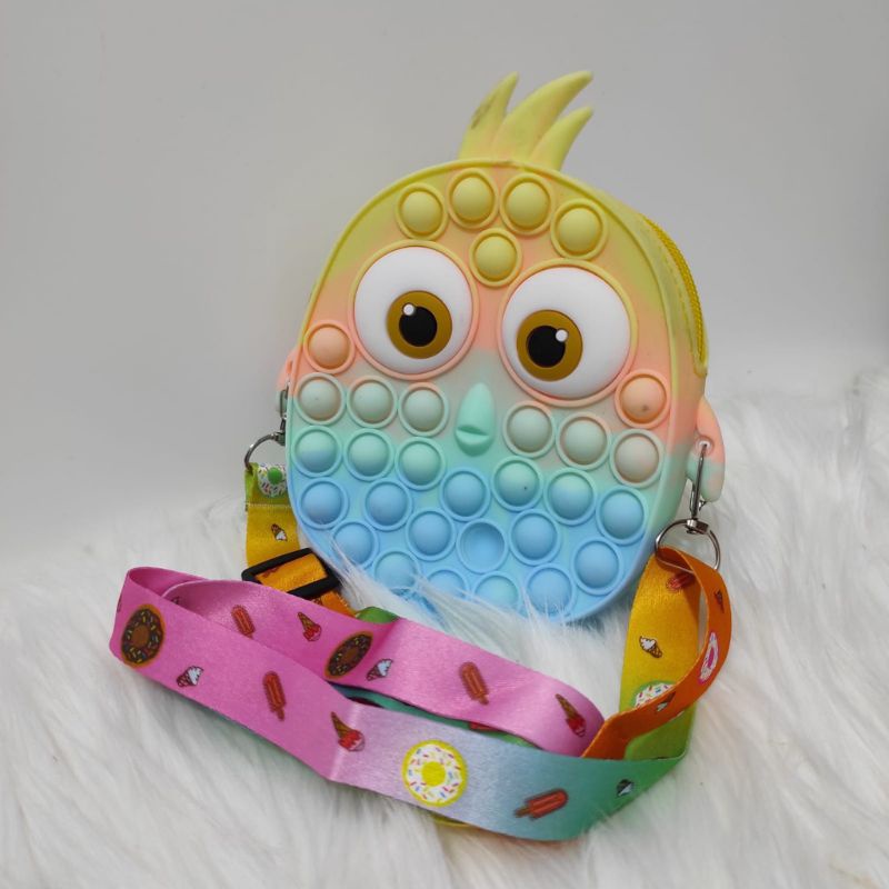 Tas Pop It Owl LED