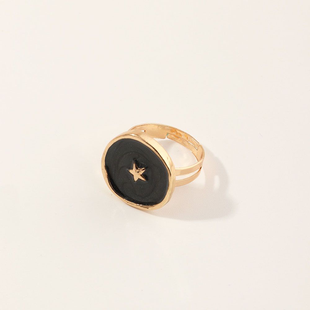 Needway  For Women Rings Minimalist Jewelry Wedding Rings Heart Star Moon Unique Geometric Chic Fashion  Accessories/Multicolor