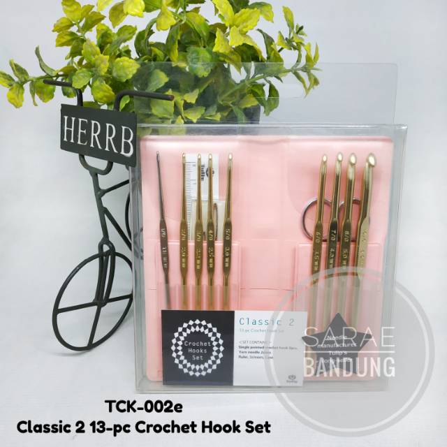 Tulip Classic 2 Crochet Hooks Set / Hakpen - Jarum Rajut Tulip