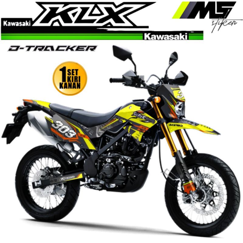 Decal Sticker Striping Variasi Fullbody KLX DTRACKER 150 2016-2022 - Decal DTRACKER New - Decal DTRA