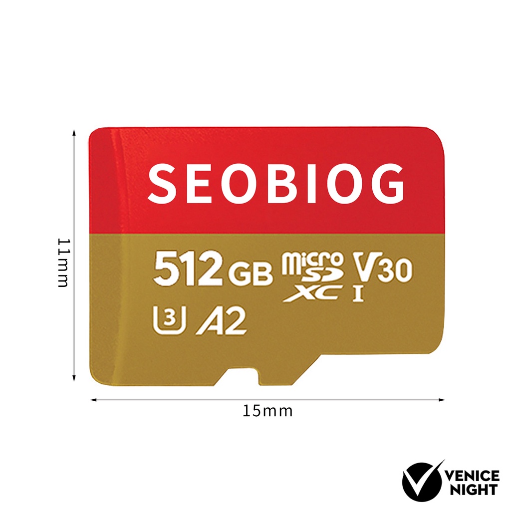 (SC) Seobiog Memory Card TF U3 16G 32G 64G 128G 256G 512G 1T Tahan Benturan Dengan Adapter SD Card Untuk Kamera