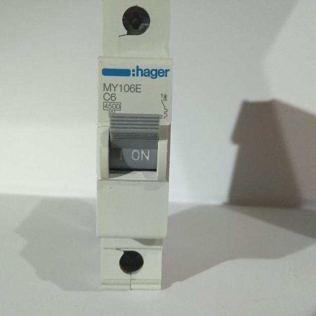 mcb hager 1pol 6A