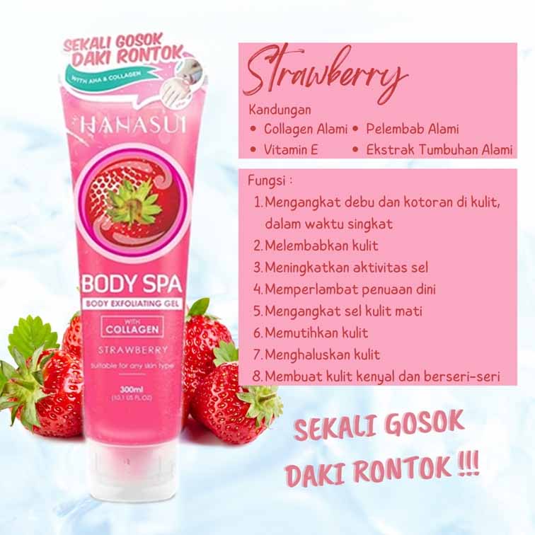 HANASUI BODY SPA BODY EXFOLIATING GEL WITH COLLAGEN