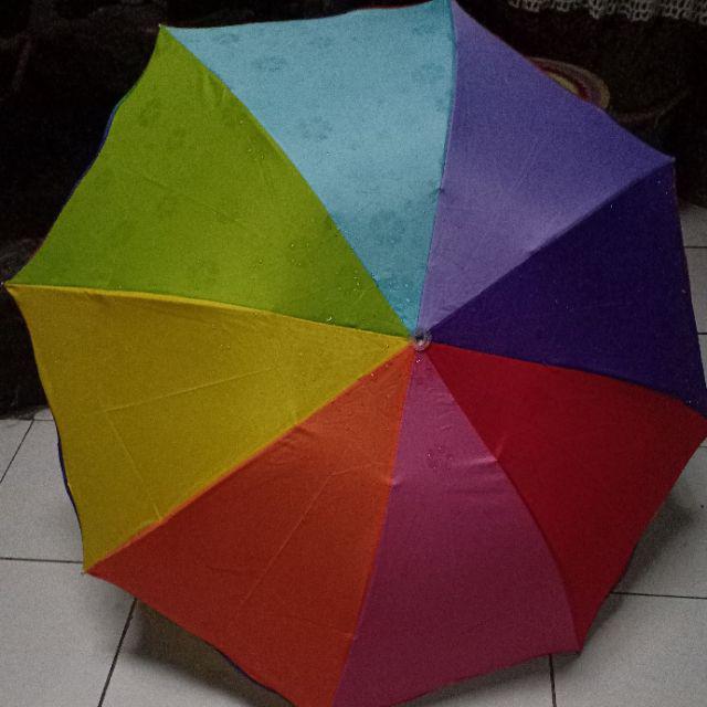Payung Lipat Pelangi Rainbow 8 Jari Magic Umbrella Grade A | Free Bubble Wrap