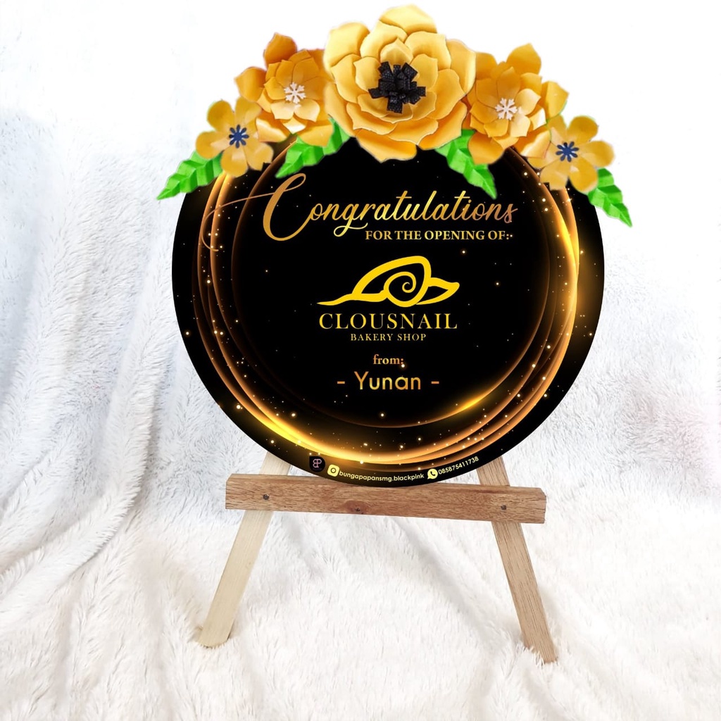 Papan Bunga Kertas Murah 40x30cm / Paper Flower Board / Indoor Flower