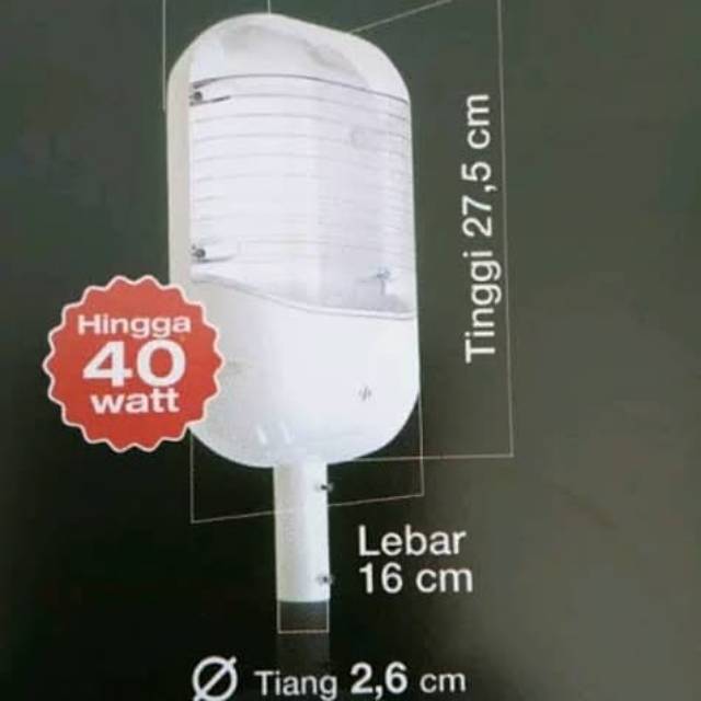 Kap Lampu Jalan E27 - 107 model baru