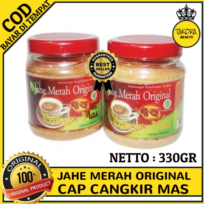 

JAHE MERAH BUBUK DD 78C ORIGINAL CAP CANGKIR MAS 330 GR MINUMAN JAHE MERAH HERBAL KESEHATAN BPOM