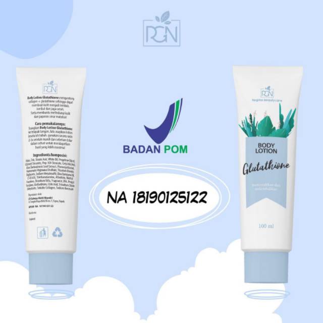 LOTION GLUTATHIONE BY RGN / HAND BODY LOTION / PEMUTIH KULIT / REGINA_BEAUTYCARE