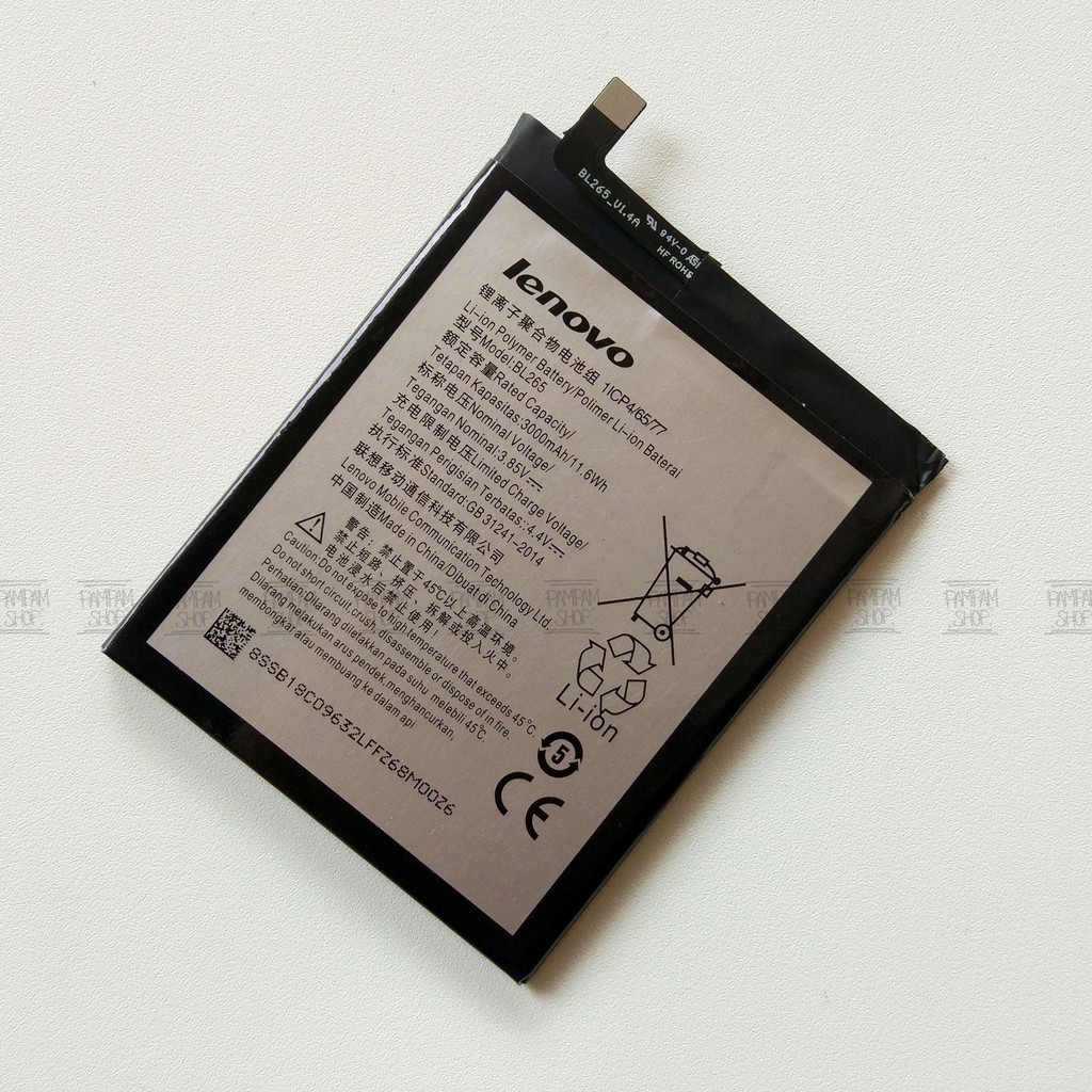 Baterai Motorola Moto M XT1662 BL265 Batre Batrai Battery HP BL 265