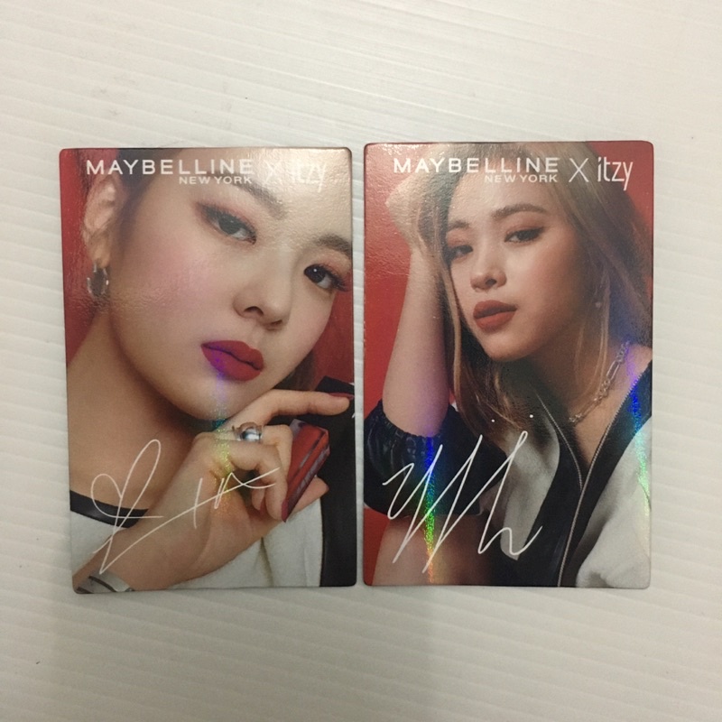 Photocard maybelline x itzy ryujin lia pc