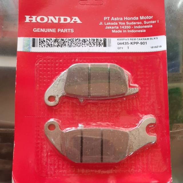 Discpad Belakang Honda Supra X125 Helm In X125 FI Vixion New Satria FU 06435 KPP 901