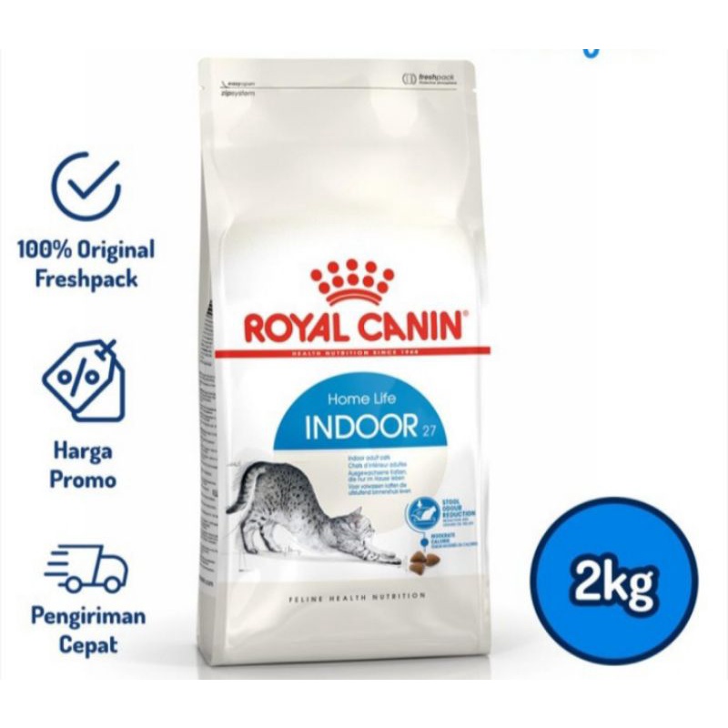 Royal Canin Indoor 27 Home Life 2kg /Makanan Kucing Rc Indoor27