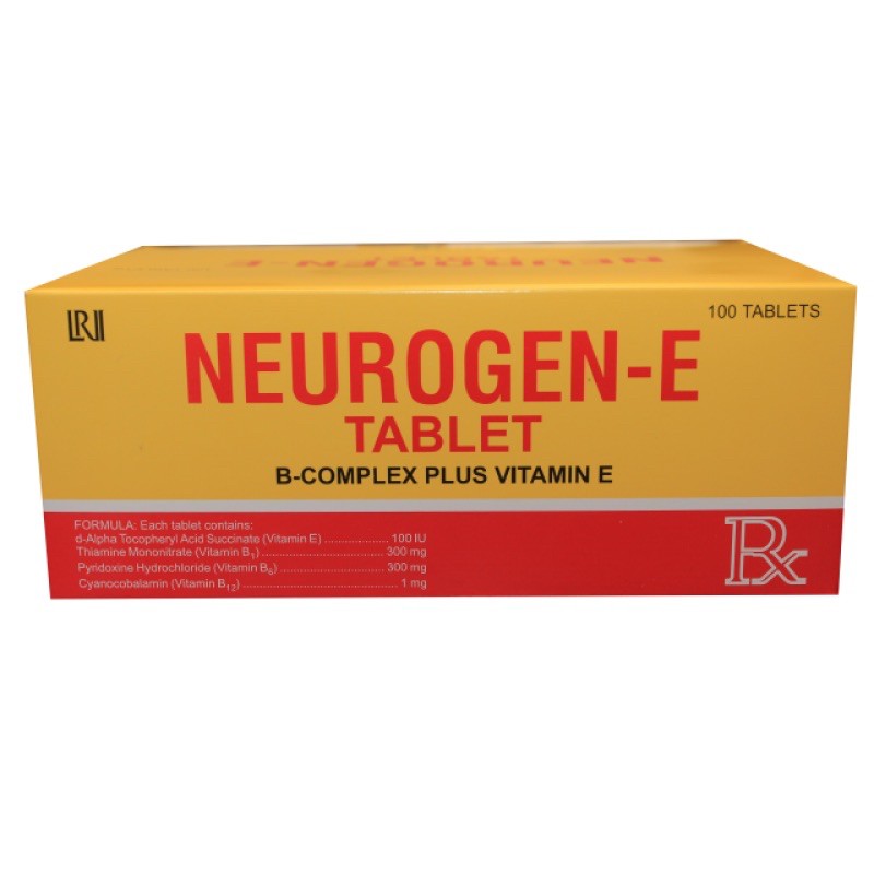 NEUROGEN-E Tablet B-Complex Plus Vitamin E isi 100's