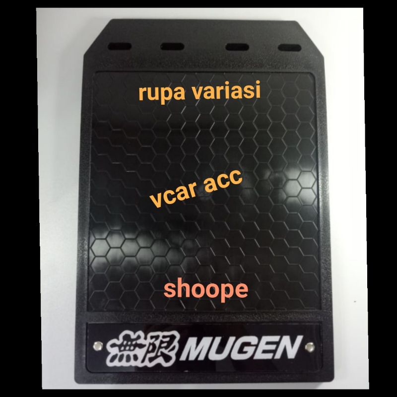 karpet lumpur mudguard roda mobil jeep sedan truk truck mpv suv bus universal lentur logo trd mugen