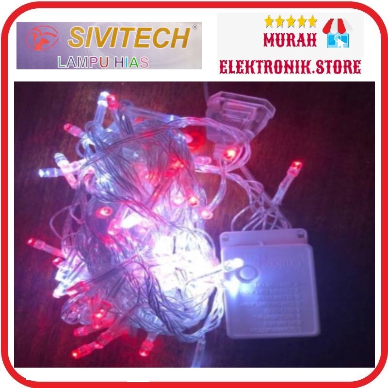 Lampu Hias LED Tumblr Merah Putih Lampu Hias Natal