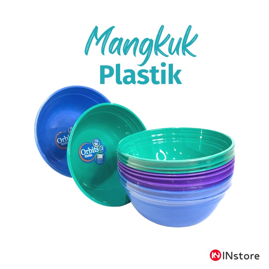 Mangkuk Plastik 17 dan 12cm  / Mangkok Kuah - Mangkok Makan - Mangkok Bakso - Plastic Bowl 6.5  dan 4.5 Inch