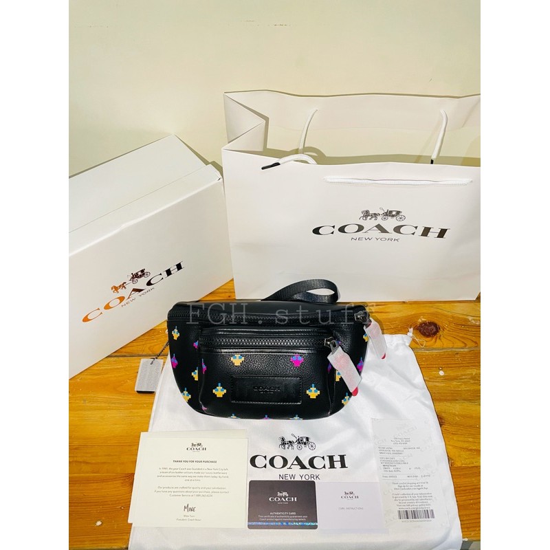 READY STOCK Coach Waistbag Pacman Series Tas Dada Selempang Slingbag Cowok Cewek Original BISA COD