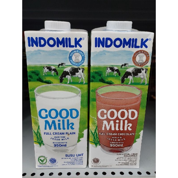 

INDOMILK SUSU UHT FULL CREAM (PLAIN/COKLAT) 950ml