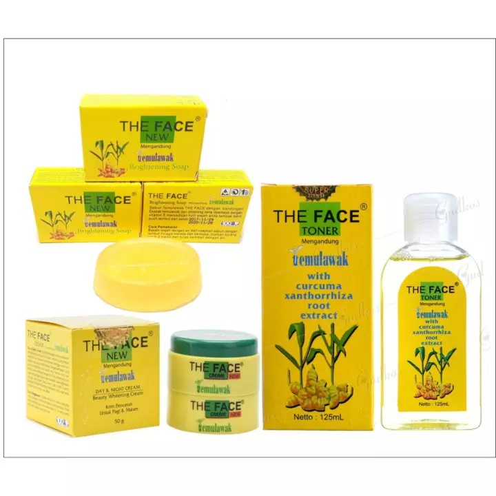 ✨ AKU MURAH ✨[THE FACE] Paket Komplit Temulawak The Face / &quot;Cream+Sabun+Toner&quot;
