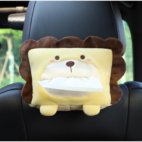 DODORY HL0235 Kotak Tisu Karakter Plushy  Tempat Tissue Mobil Kartun Hewan