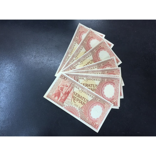 UANG INDONESIA 100 RUPIAH TAHUN 1958