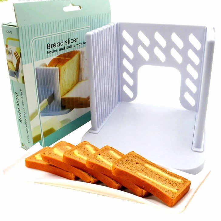 Plastic Bread slicer cutter leveler / alat pembatas potong roti tawar