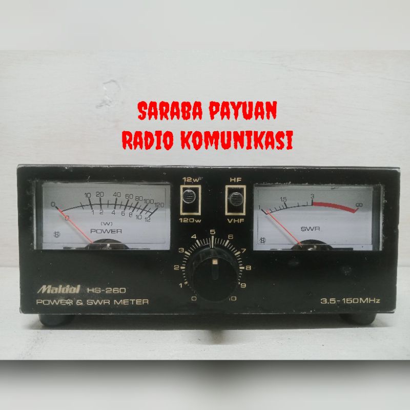 Maldol HS-260 ORIginal Japan lambang dolar • swr dan power meter • swr maldol • swr hs260