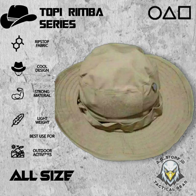 Topi Tactical Rimba Rekat Velcro