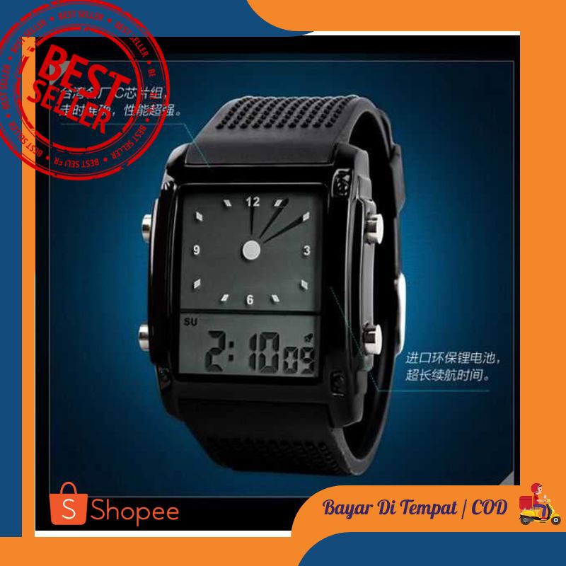 SKMEI Jam Tangan Trendy Digital Analog Pria /- 0814G-