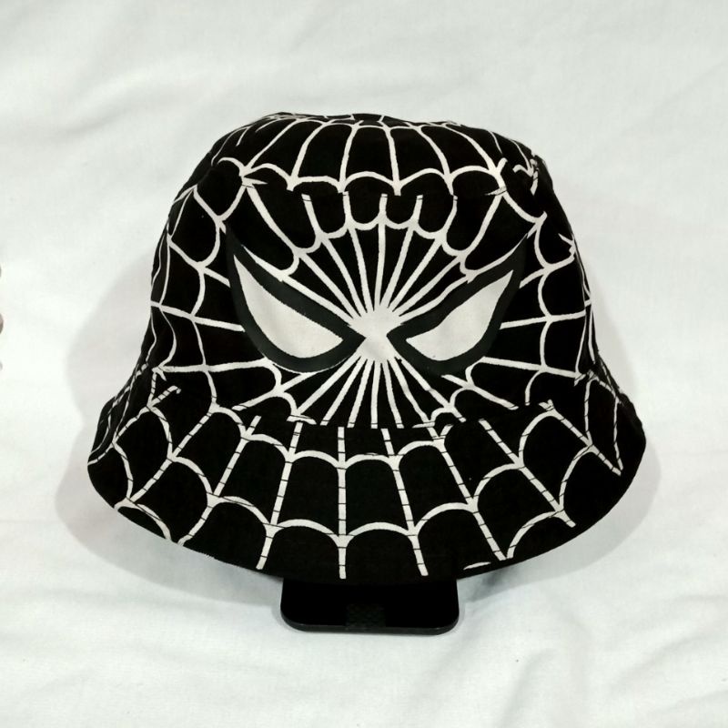 Bucket Sablon Anak Spiderman Full Print / Topi Anak Laki Laki