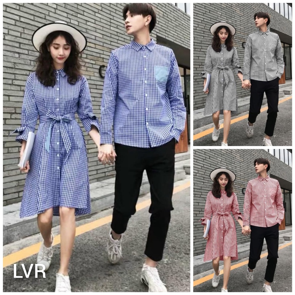 3 WARNA - CP HYEJOON / KEMEJA KOTAK PRIA / TUNIK DRESS WANITA